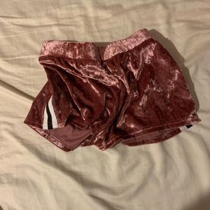 velvet shorts